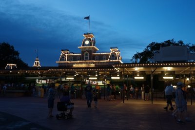 Magic Kingdom entrance night