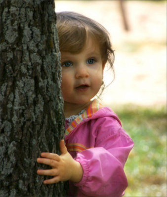Little tree hugger...