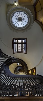 Spiral Staircase and Skylight Vertorama
