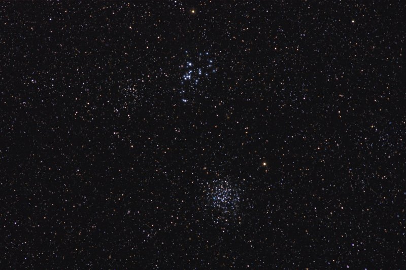 M46 & M47 Open Star Clusters & NGC 2438 Planetary Nebula