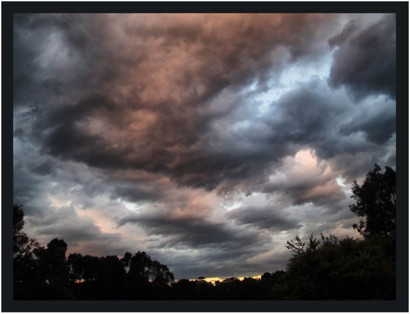 Passing storm front