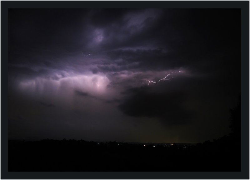 The first sign of lightning heading our way