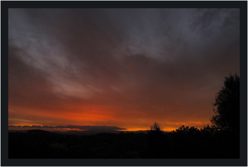 Summer sunset from home