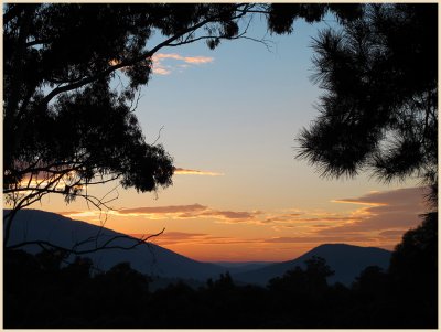 Sunrise through the valley