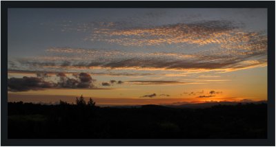 Summer sunset from home