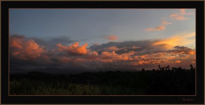 Storm approaching at Sunset