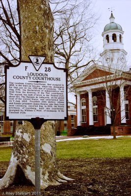 Historic Marker, Leesburg Courthouse