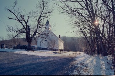 Ebenezer Methodist Church, Winter Sunrise