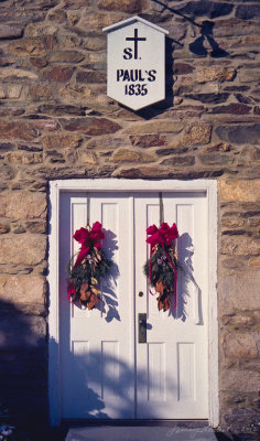 St Paul's Front Door, Christmas Time