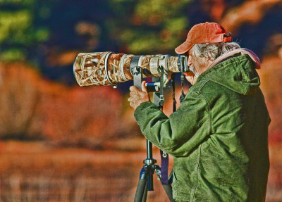 Long lens at Big Bear Lake, Ca