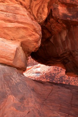 petroglyph at Valley of Fire State Park, Nevada, USA