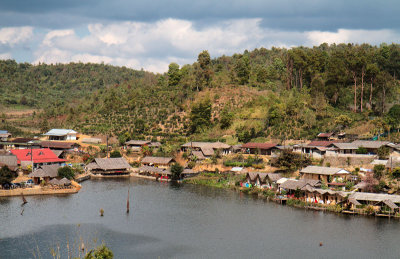 Village around a Lake