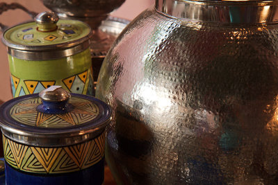 Silver Pot Detail