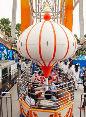 Insider View of a Ferris Wheel Carousel