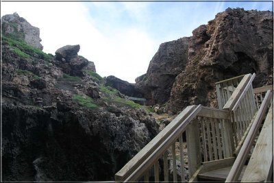 Stairs down to Admiral's Arch