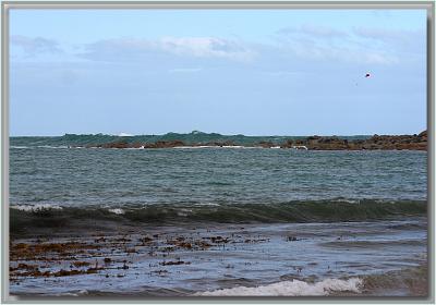 Tide coming in  & red kite