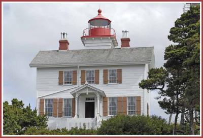 Yaquina Bay lighthouse, Oregon.