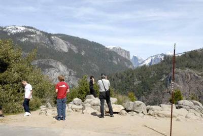 We spent part of a day in Yosemite NP.
