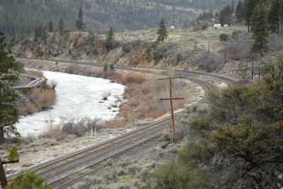 Part of the Donner Pass train route.