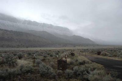 About 5000 ft here, note snow on mountainside.