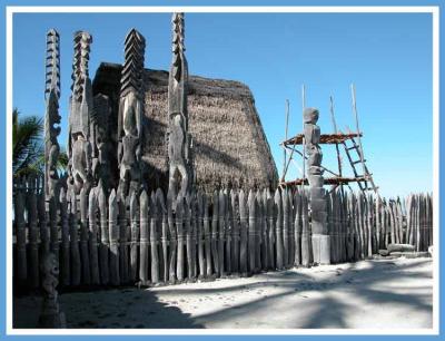 Some of the native carvings in the park.