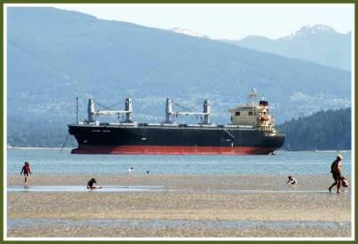 Global Dream anchored in English Bay.
