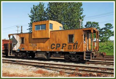 C P Rail caboose still in use.