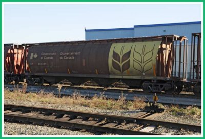 Car used for carrying wheat.