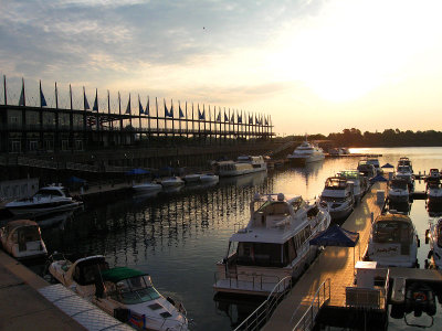 A new day begins at the Marina