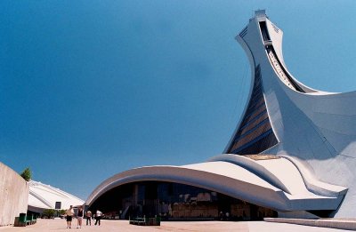 The Olympic Stadium.