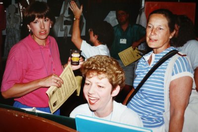 Shelly Budd with 1993 Timmies Cup, Terri Casselton & Joy Hurst