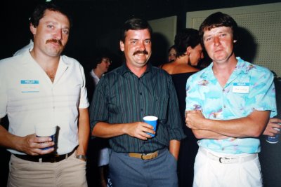 Tom France, Rick Gunn and Mike Costigan 1987