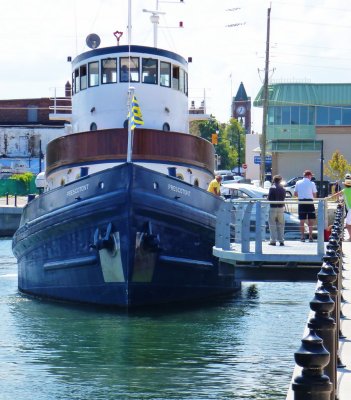 Prescotont ties up in Collingwood Side Launch Basin - 2012