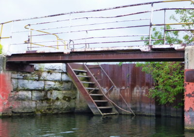 Stairs to ? in the old Collingwood Shipyards Dry Dock - Aug, 2012