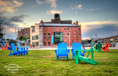 Empty Adirondack Chairs