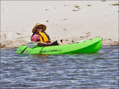 Mary Kayaking Salton Sea 