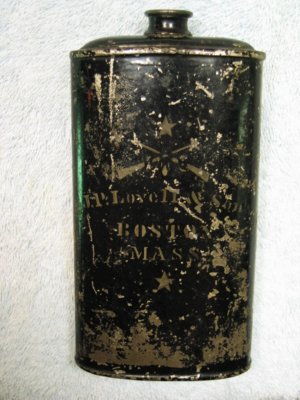 J.P. Lovell and Sons Marked Powder Can