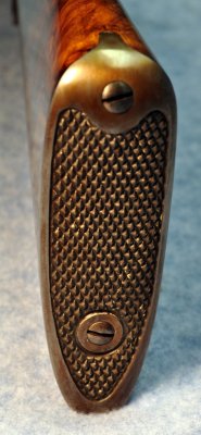 Checkered Steel Shotgun Buttplate