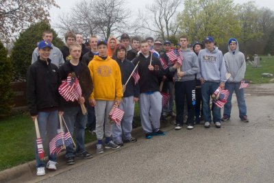 May 14, 2011 Flag Placing