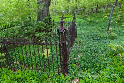August Preiss grave, Rose Cemetery, Rockland, MI