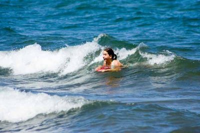 Anna surfing...