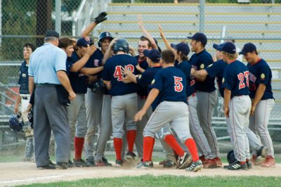 Alex Binder's Home Run celebration