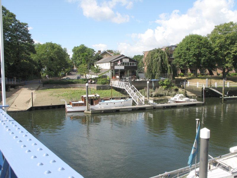 Looking across to the The Boat Shop and Ferry Road.