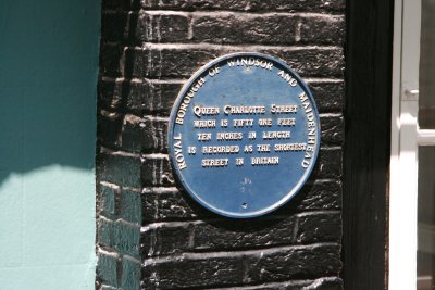 The shortest street, 51 feet 10 inches.