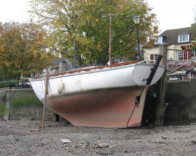 Hull being scraped.