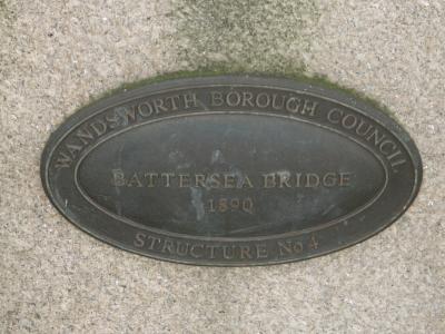 Sign on south, left side of bridge.
