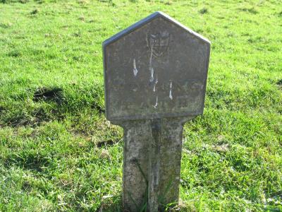 Towing Path, Cast iron sign in Petersham meadow.