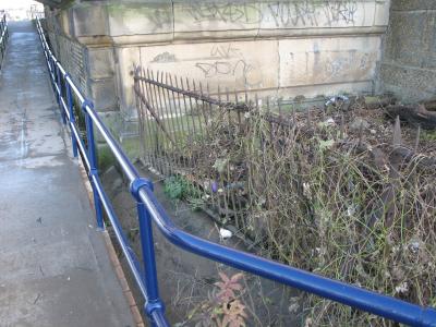 New footpath, old railings.