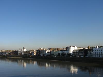 Houses along The Terrace.