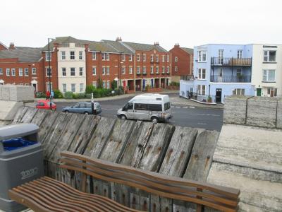 Houses in Old Portsmouth, from the ramparts.